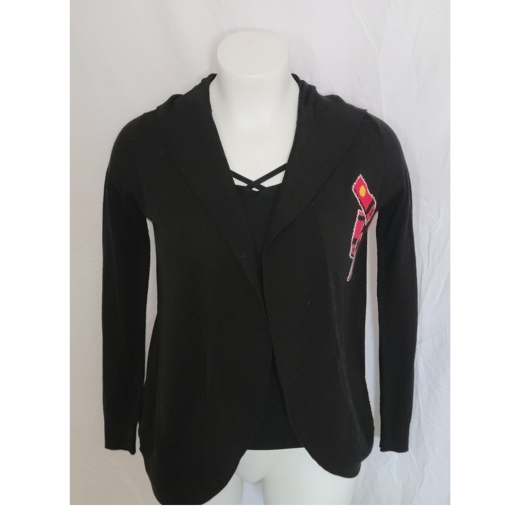 Studio Ghibli Spirited Away No Face Black Cardigan with Hood